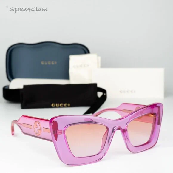 Gucci Women Sunglasses Trans Pink Orange Violet Grad  display picture 1